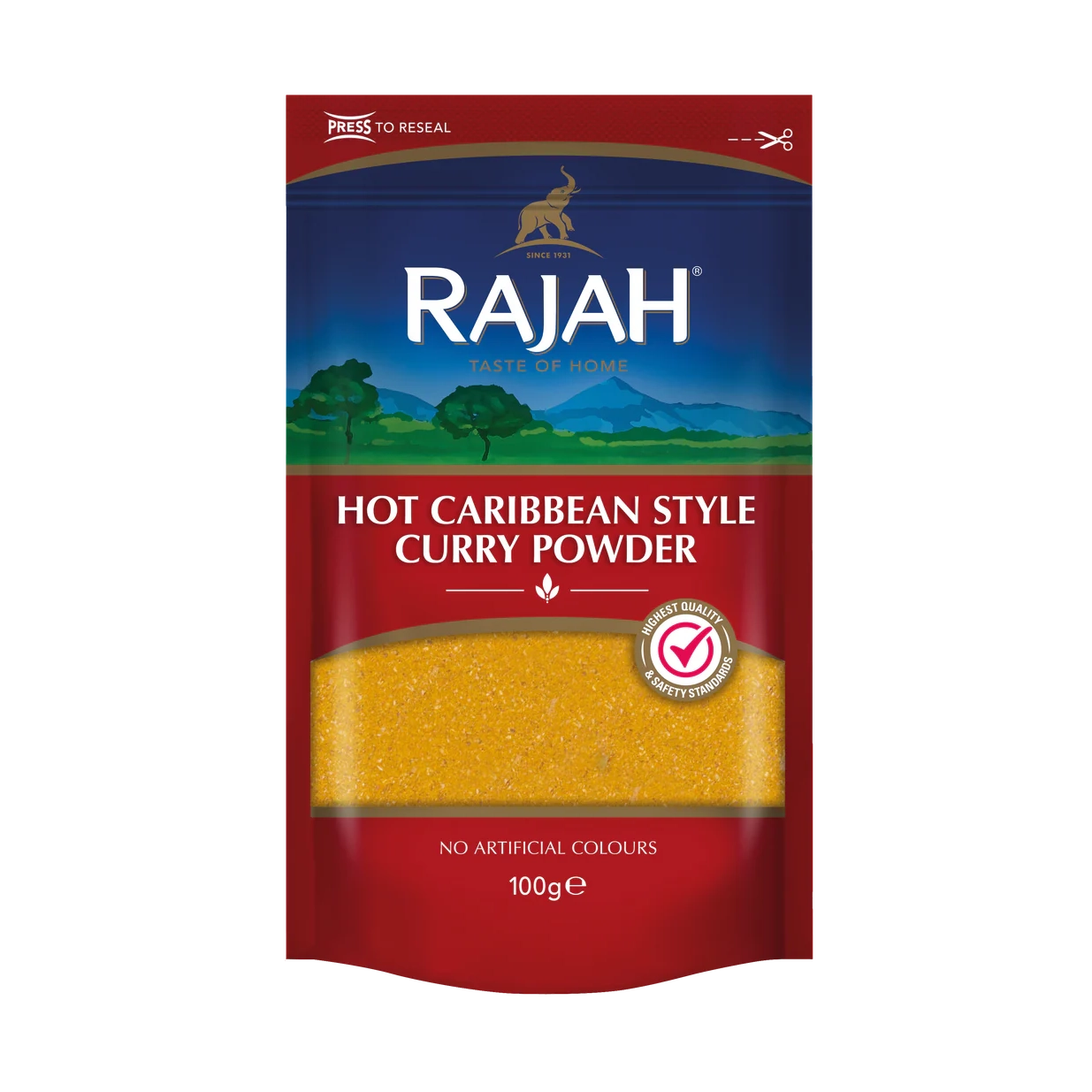 Caribbean Hot Curry Powder - 1 x 100g