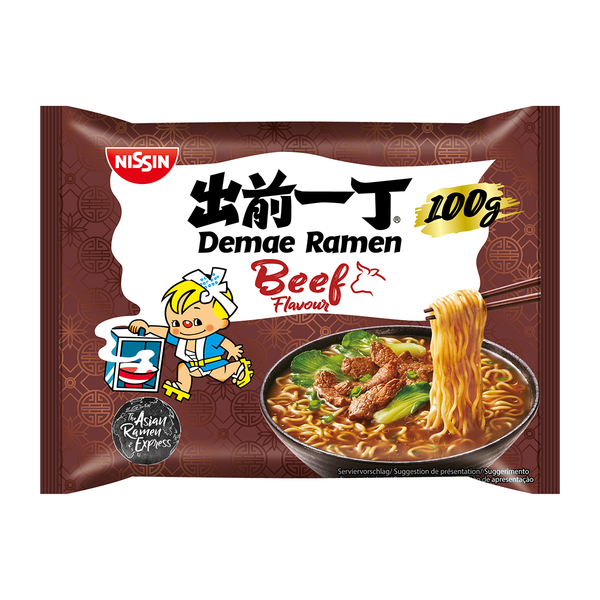 CASE of Nissin Demae Ramen Beef Noodles - 30 x 100g