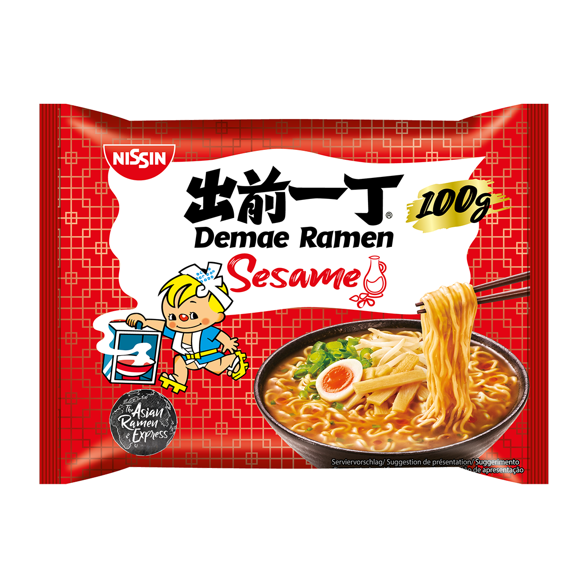 CASE of Nissin Demae Ramen Sesame Noodles - 30 x 100g