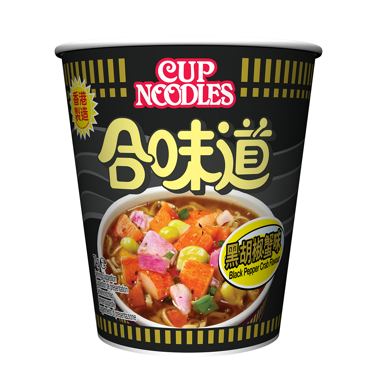 Nissin Black Pepper Crab Cup Noodles - 1 x 74g