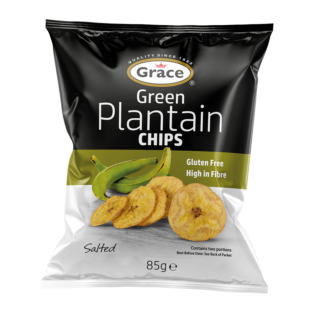 Green Salted Plantain Chips - 1 x 85g