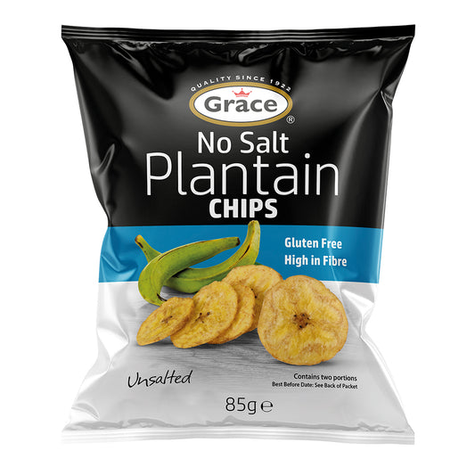 No Salt Plantain Chips - 1 x 85g