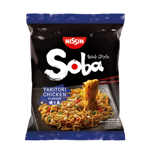 Nissin Soba Yakitori Chicken Bag Noodles - 1 x 110g