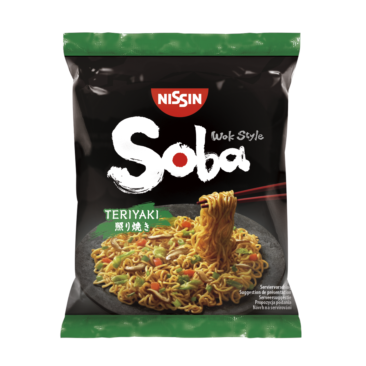 CASE of Nissin Soba Teriyaki Bag Noodles - 9 x 110g