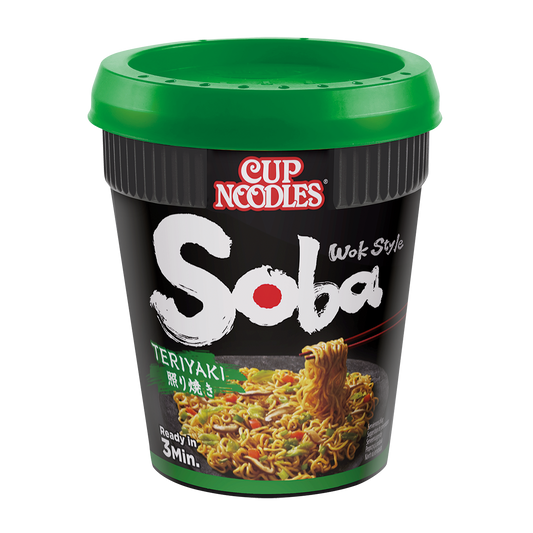 CASE of Nissin Soba Teriyaki Cup Noodles - 8 x 90g