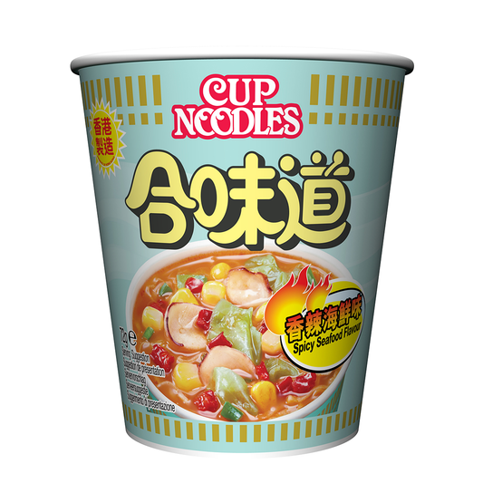 CASE of Nissin Spicy Seafood Cup Noodles - 24 x 73g