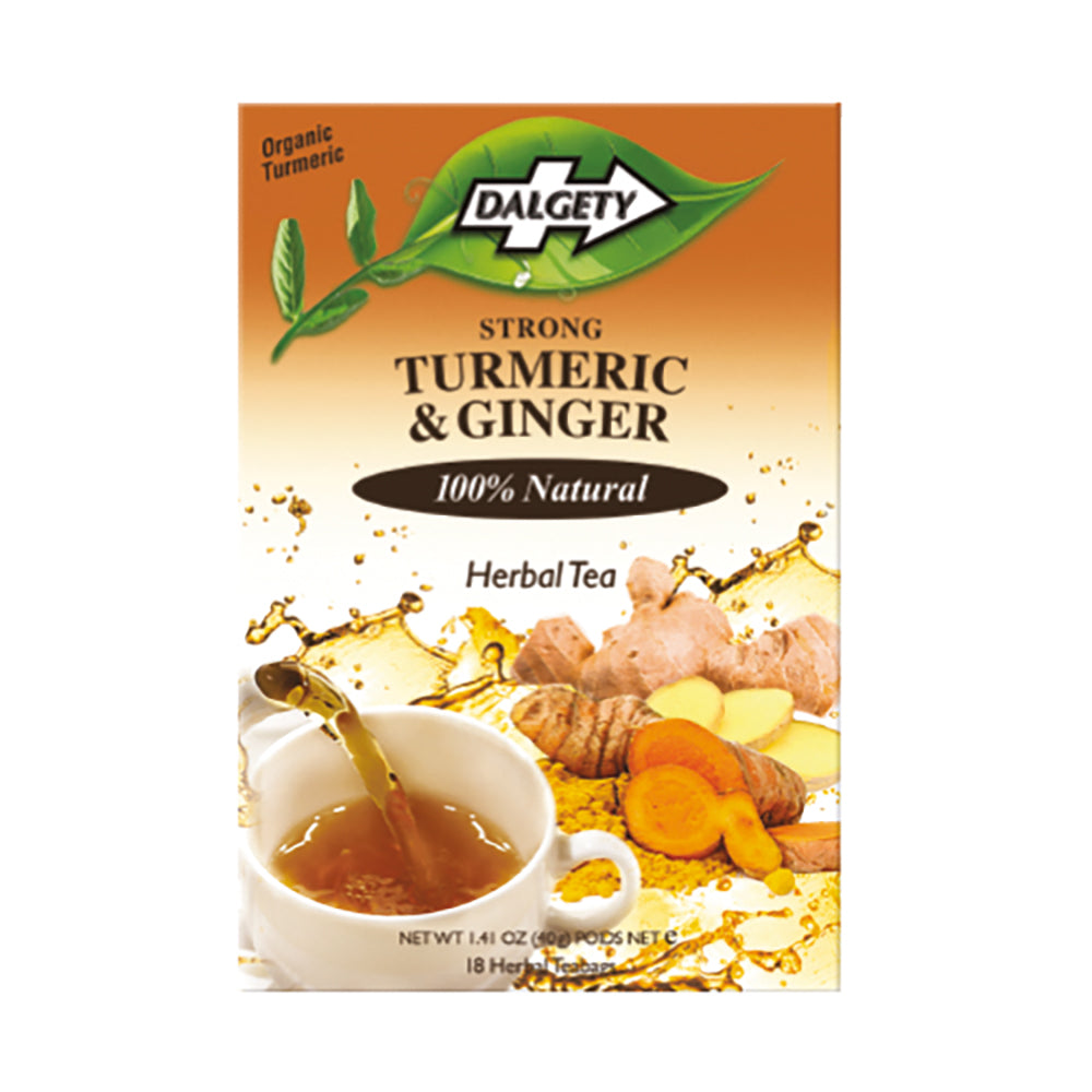 Strong Turmeric & Ginger Herbal Tea - 18 teabags - 1 x 40g