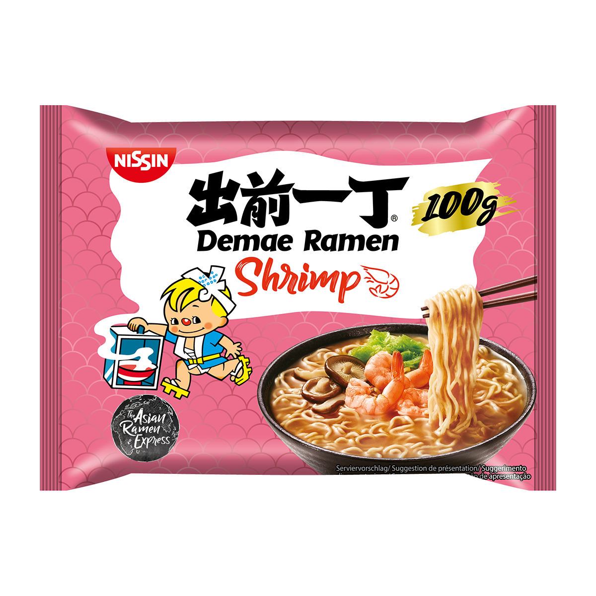 CASE of Nissin Demae Ramen Shrimp Noodles - 30 x 100g