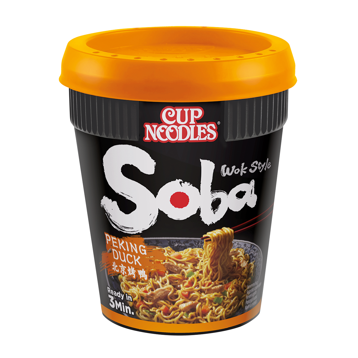 CASE of Nissin Soba Peking Duck Cup Noodles - 8 x 87g