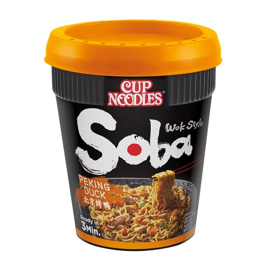 CASE of Nissin Soba Peking Duck Cup Noodles - 8 x 87g